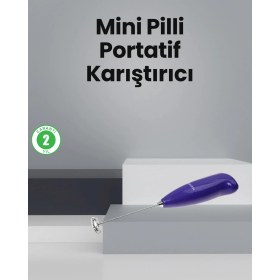 Resim Die Grup Mutfak Için Mini El Mikseri - Kahve, Süt, Krema ve Sos Karıştırıcı 