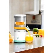 Resim Katı Meyve Sıkacağı Taşınabilir USB Şarjlı Pratik Paslanmaz Çelik Bıçaklı 