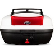 Resim First Bag 48 Litre Beyaz Motosiklet Çantası Reflektörlü 