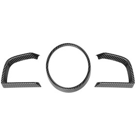 Resim Araba Gösterge Tablosu İç Enstrüman Çerçeve Yakıt Gösterge Ekran Kapak Dekorasyon Döşeme Sticker Mazda İçin Axela 20142018 Araç Aksesuarları 