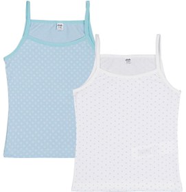 Resim Civil Girls Mint-Ekru 2-10 Yaş Kız Çocuk 2'li Atlet - Standart / 10-11 Yaş 