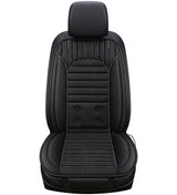 Resim G-4s Isıtmalı Araba Koltuğu Kış Isıtma 12v Araba Koltuğu Isıtıcı Pedi Arkalıklı Kapakları - Siyah 