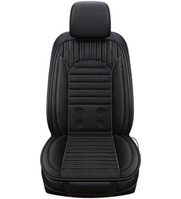 Resim G-4s Isıtmalı Araba Koltuğu Kış Isıtma 12v Araba Koltuğu Isıtıcı Pedi Arkalıklı Kapakları - Siyah 