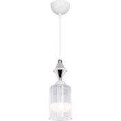 Resim Akses Karo Krom Tekli Optik Şeffaf Sarkıt Salon Yemek Odası Oturma Odası Antre Mutfak Çocuk Odası Yatak Odası 