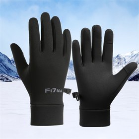 Resim Erkekler ve Kadınlar için 1 Çift Termal Dokunmatik Kayak Eldiveni - Polar Astarlı Kış Sıcaklığı, Ayarlanabilir Bilek Askısı, Bisiklet, Koşu, Açık Hava Sporları için Ergonomik Tasarım - Siyah, Kış Spor Ekipmanları, Şık Eldiven Tasarımı, Dayanıklı Eldiven Malzemesi, Kış/golf/at Binicilik Eldivenleri Erkekler/Kadınlar İçin, Bisiklet/golf/bisiklet Aksesuarları 