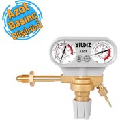 Resim YILDIZ Yıldız 5330S Azot Basınç Düşürücü Saat 0-4 Bar 