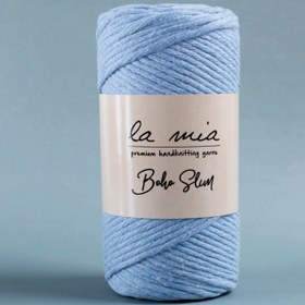 Resim La Mia Boho Slim Açık Mavi El Örgü İpi -L069 - 34204 