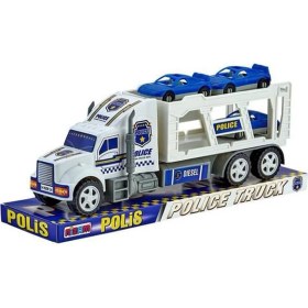 Resim Nizam Oyuncak Polis Arabası Taşıyıcı Tır 