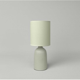 Resim Linens Tilla Seramik 36x15 Cm Abajur Yeşil Yeşil 