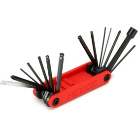 Resim Genel Markalar Gitar ve bas için çok amaçlı alet, 14'ü 1 arada, kırmızı 
