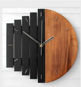 Resim Balık Temalı Duvar Saati Siyah 