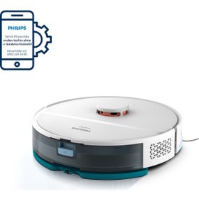 Resim Philips Islak Kuru Moplu Robot Süpürge Beyaz 