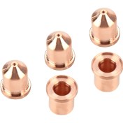 Resim Tenfowee 5 Adet 220941 Plazma Kesici Ucu - Max65 Torç İçin 45a, Tellür Bakır Malzeme, Karbon/ınox/alüminyum/kupfer Kesimi 