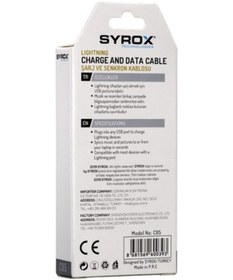 Resim Syrox Lightning Data Şarj Kablosu 2A 1M C85 - Beyaz 