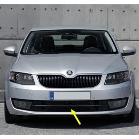 Resim AFT Skoda Octavia 3 A7 2013-2017 Ön Tampon Alt Orta Petekli Izgarası 5e0853677 Uyumlu 