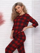 Resim Taisia37 Pamuklu Uyku Ve Dinlenme Pijaması 180901769 Kırmızı 