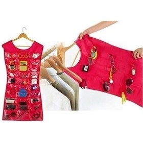 Resim Buffer Elbise Şeklinde Takı Organizeri - Pembe Çok Renkli 