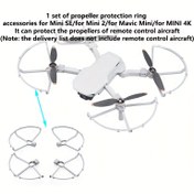 Resim 1 Set ABS Pervane Koruma Halkası DJI Mini SE/Mini 2/Mavic Mini/Mini 4K, Uzaktan Kumanda Uçak Pervane Koruması Aksesuarları 