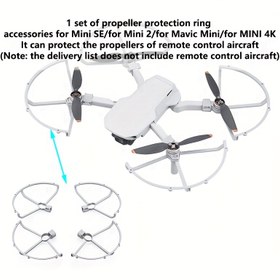 Resim 1 Set ABS Pervane Koruma Halkası DJI Mini SE/Mini 2/Mavic Mini/Mini 4K, Uzaktan Kumanda Uçak Pervane Koruması Aksesuarları 