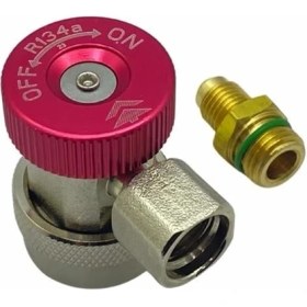 Resim Araç Klima Gazı Dolum Vanası-Jakı Yüksek Basınç (Kırmızı) R134A 