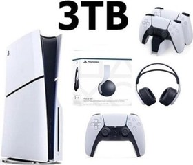Resim Playstation 5 Slim Cd Edition 3TB +3D Plus Kulaklık+ Şarj İstasyonu 