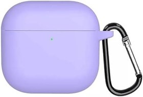 Resim Microsonic AirPods 4 Kılıf Askılı Mat Silikon Lila [AirPods 4 ile Uyumlu Kılıf - Lila] 