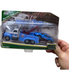 Resim Can-Em Oyuncak Kayar Römorklu Çekici ve Alaşım Oyuncak Araba 