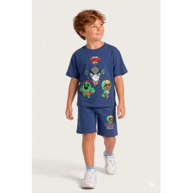 Resim Cg Kids Brawl Stars Erkek Çocuk Tshirt & Şort Alt Üst Takım 