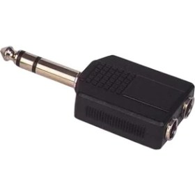 Resim 6.3 mm Stereo Erkek / 6.3 mm Stereo Dişix2 Çevirici Jack 
