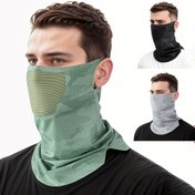 Resim Erkekler için Serinletici Boyun Gaiter - Bisiklet, Yürüyüş ve Motosiklet İçin Nefes Alabilir Elastik Ice Sliky Fiber Kumaş - Güneş Koruyucu Yüz Maskesi ile Boyun Kapsamı, Karışık Renkler (Kamuflaj/Gri/Siyah), Dış Giyim, Kamuflaj Tasarımı, Nem Çeken Kumaş 