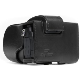 Resim MegaGear MG892 Panasonic Lumix DMC-G85 Deri Kamera Çantası 