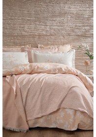Resim Yataş Bedding Etta Çift Kişilik Fall Winter Çeyiz Seti Pudra 