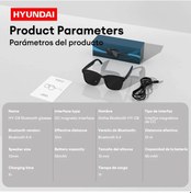 Resim Hy-c8 Aı Gözlük Kulaklık Hd Akıllı Çeviri Bluetooth 5.4 Kulaklık Toplan Black 