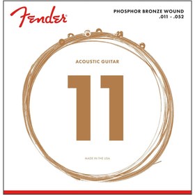 Resim Fender 60CL Phosphor Bronze Custom Light Akustik Gitar Teli (11-52) 
