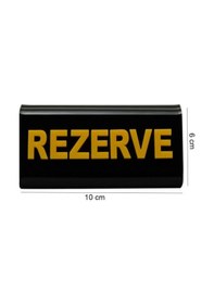 Resim Rezerve Adisyonlu Siyah - Sarı 