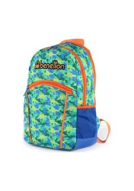 Resim United Colors Of Benetton Bnt03660 Yeşil/lacivert/turuncu Unisex Sırt Çantası Lacivert 