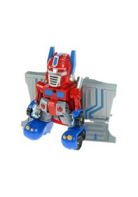 Resim Kırmızı Işıklı Sesli Dönüşebilen Robot Kamyon - Otobot Transformers Oyuncak Çok Renkli 