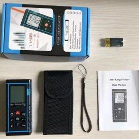 Resim Epilons Profesyonel 40 Metre Dijital Lazer Metre Ölçer Lcd Ekran, Su Terazili, Alan Hacim 