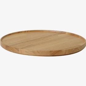Resim Yuvarlak Ahşap Tepsi-Kapak 300mm - Toprak 