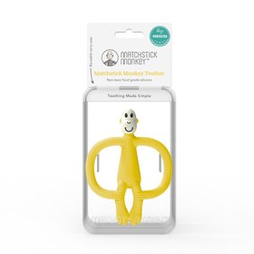 Resim Matchstick Monkey Silikon Diş Kaşıyıcı Sarı 