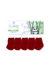Resim Novibaby 5'li Bambu Yenidoğan Bebek Çorabı I Rudy I 0-6 ay "Karışık Renkli" 