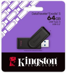 Resim Kingston Datatraveler Exodia S 64gb Dtxs Usb3.2 Gen.1 Usb Flash Bellek 