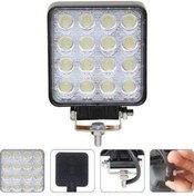 Resim Off Road Sis Farı - Lambası 16 Led Kare Çalışma Lambası N11.3073 