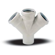 Resim KHİ-ZAİ Ege Yıldız 110X110X110 Pvc Çift Çatal 3,2 mm 