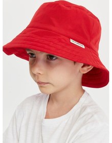 Resim Benitto Kids Erkek Çocuk Desenli Bucket Şapka 7006-kırmızı 