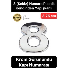 Resim No 8 Kapı Numarası Kendinden Yapışkanlı Masa Dolap Plastik Ev Posta Kutusu Dış Mekan Daire 3,75 cm 