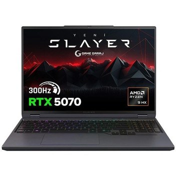 Game Garaj Slayer R9T-5070 C2 R9-8945HX 64 GB 2 TB SSD RTX5070 16" Dos Dizüstü Bilgisayar
