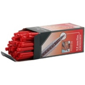 Resim Faber Castell Tükenmez Kalem 0.8 MM Bilye Uç Kırmızı 1440 50'li 