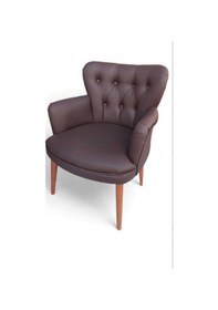 Resim Tekli Deri Ofis Koltuk Kafe Koltuğu Misafir Bekleme Koltuğu Koltuk Çalışma Masa Sandalyesi Berjer 