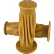 Resim Tongdashop Sarı 1'' 25mm Universal Motosiklet Dayanıklı Kauçuk Tutamak Cruiser Dirt Bisiklet 
